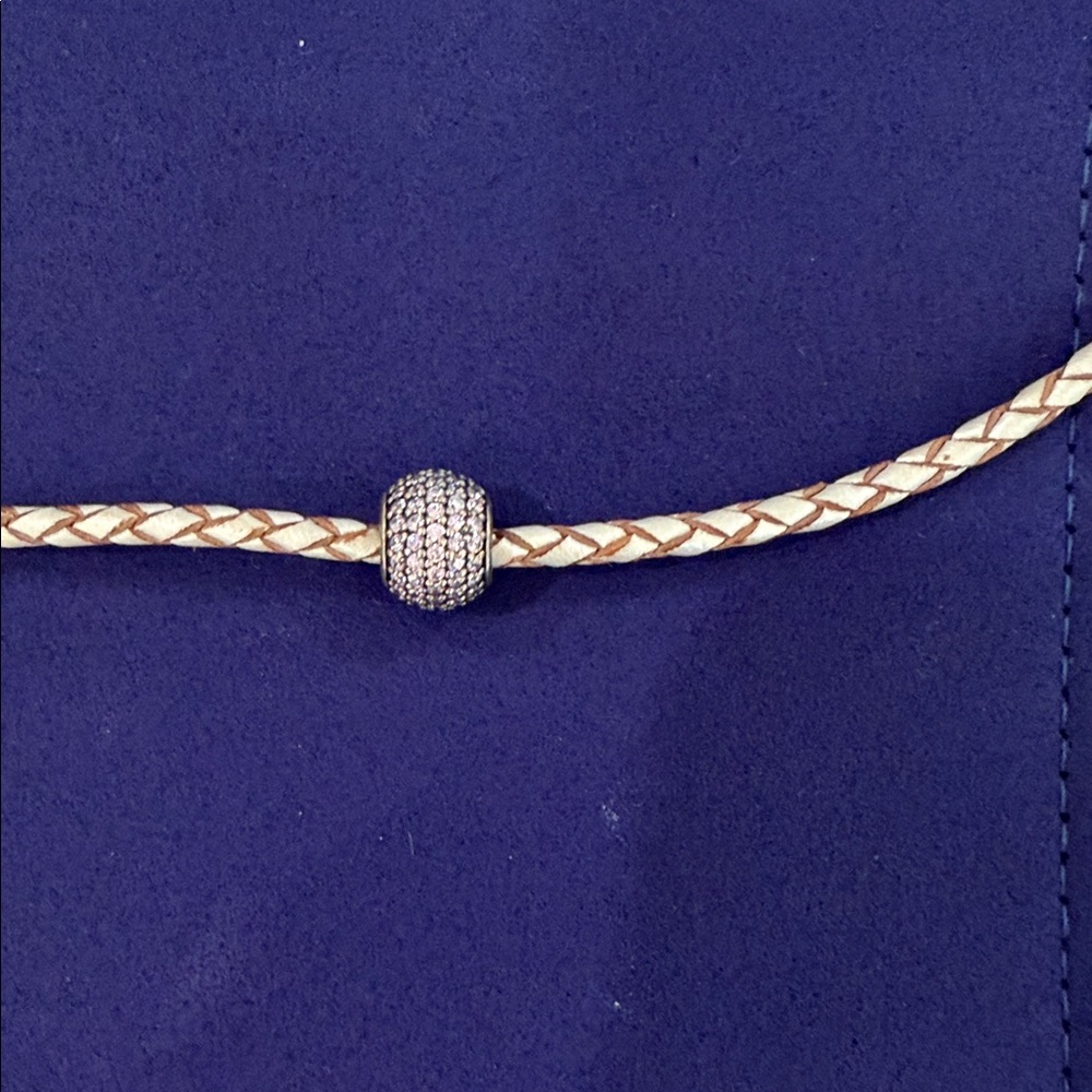 Pandora pink CZ charm